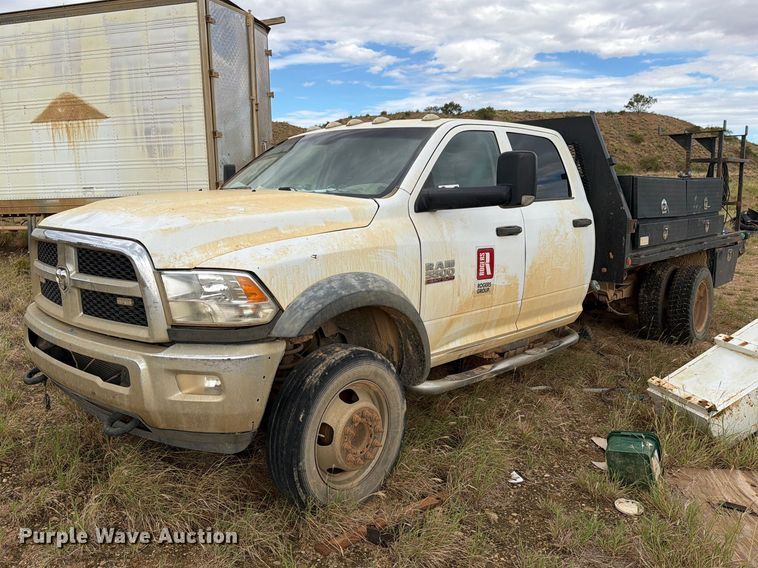 image for item DV8635 2016 RAM 5500 flatbed truck