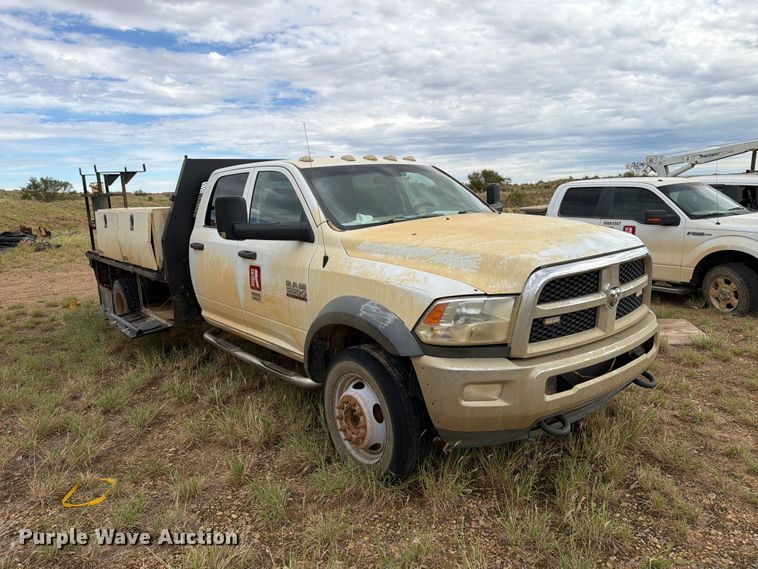 image for item DV8635 2016 RAM 5500 flatbed truck
