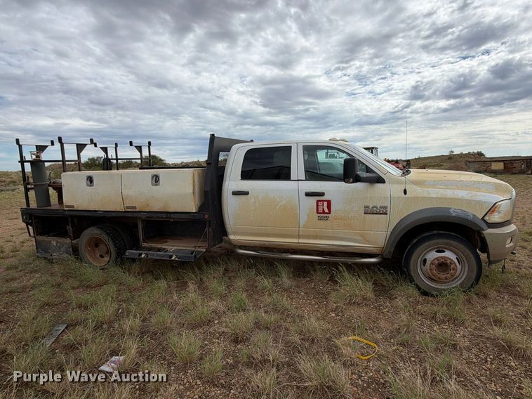 image for item DV8635 2016 RAM 5500 flatbed truck