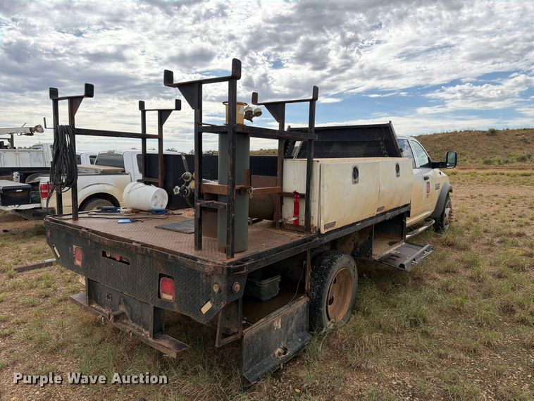 image for item DV8635 2016 RAM 5500 flatbed truck