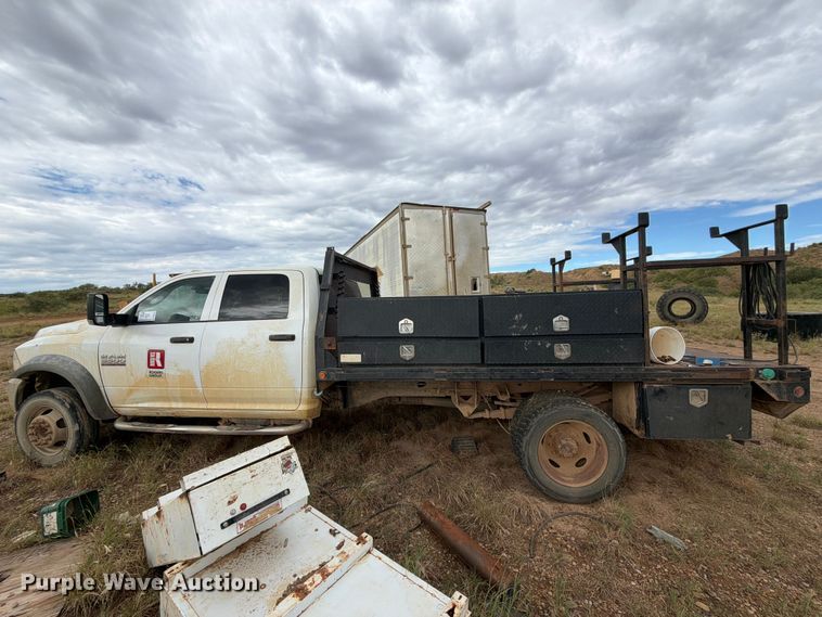 image for item DV8635 2016 RAM 5500 flatbed truck