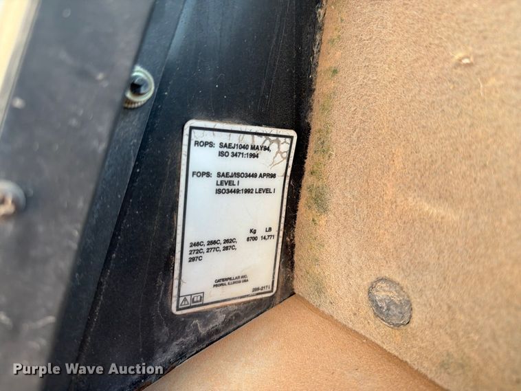 image for item DV8661 2011 Caterpillar 289C tracked skid steer loader