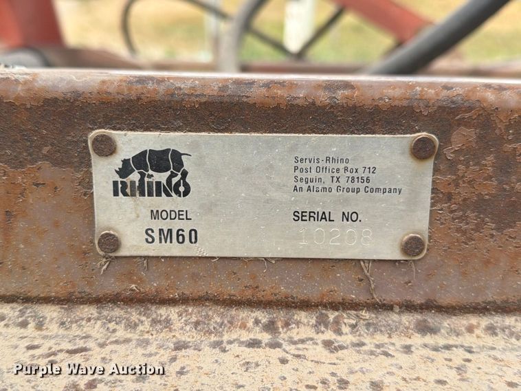 image for item DZ4759 Rhino SM60 skid steer rotary mower