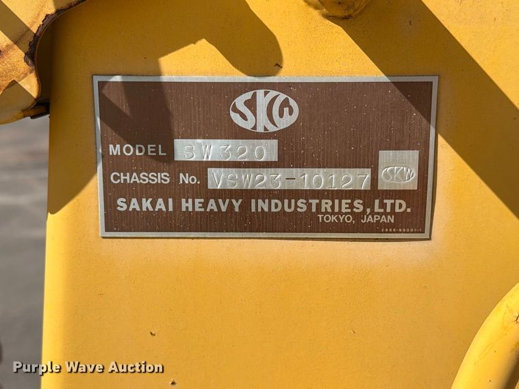 image for item EA0466 2002 Sakai SW320 double drum vibratory roller