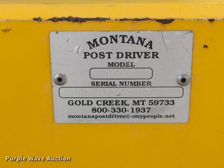 image for item EA0494 Montana 1000E skid steer post driver