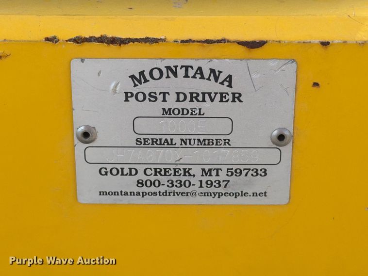 image for item EA0494 Montana 1000E skid steer post driver