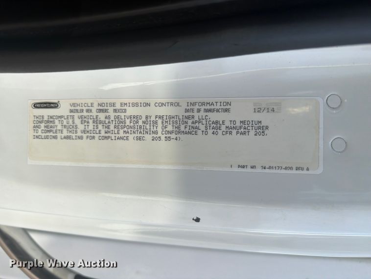 image for item EG9322 2015 Freightliner 114SD crane truck