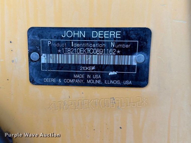 image for item EL2644 2012 John Deere 210KEP landscape tractor