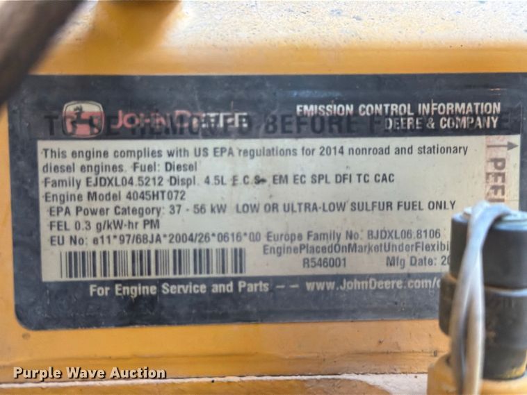 image for item EL2645 2014 John Deere 210KEP landscape tractor