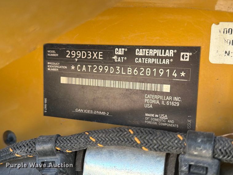 image for item EP7566 2024 Caterpillar 299D3 XE tracked skid steer loader