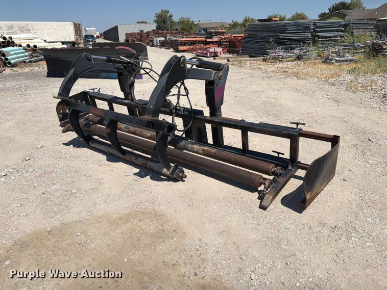 156" W skid steer material roller