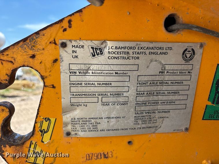 image for item ER3298 1999 JCB 520-50 telehandler