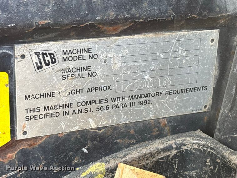 image for item ER3298 1999 JCB 520-50 telehandler