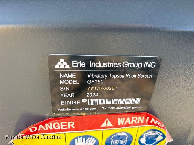 image for item ES8173 2024 Erie GF150 vibratory screen