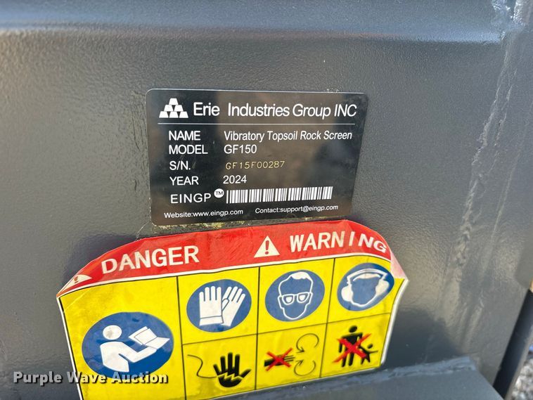 image for item ES8173 2024 Erie GF150 vibratory screen