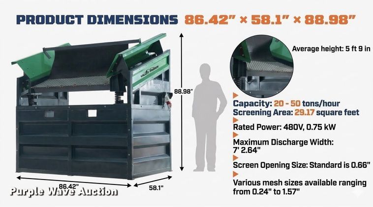 image for item ES8173 2024 Erie GF150 vibratory screen