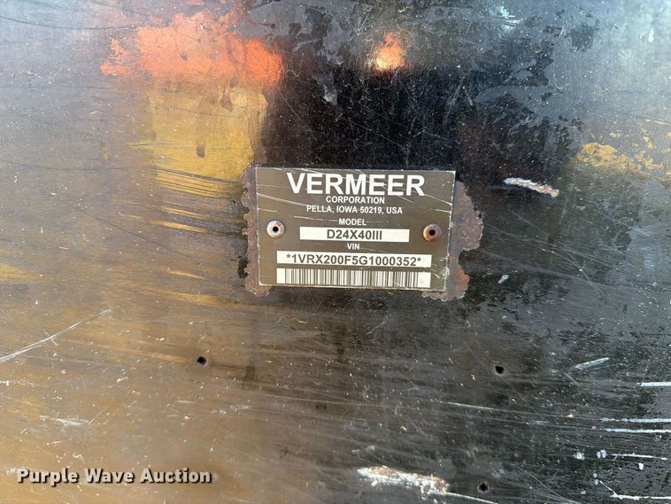 image for item EU0883 2016 Vermeer D24x40 Navigator S3 directional boring unit