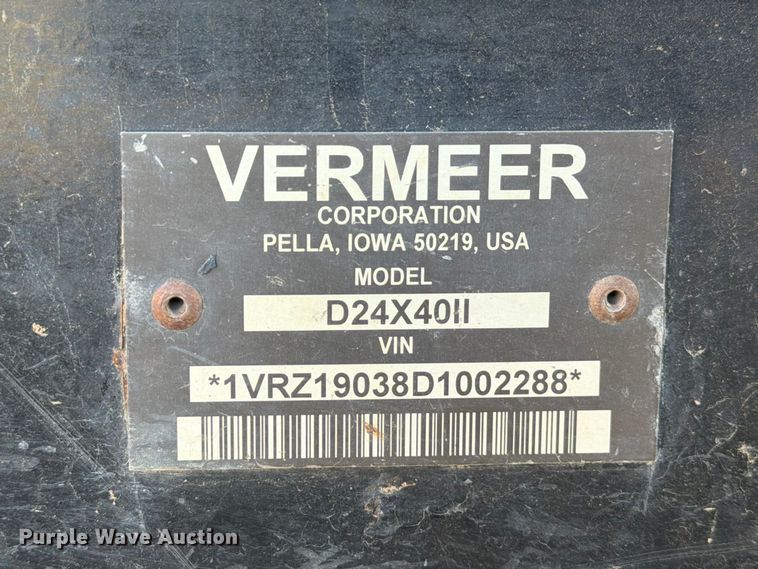 image for item EU0884 2013 Vermeer D24x40 Navigator Series II directional boring unit