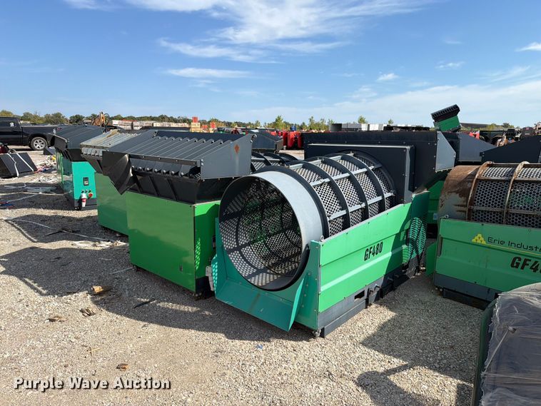 (12) Erie Industries GF480 trommel screens