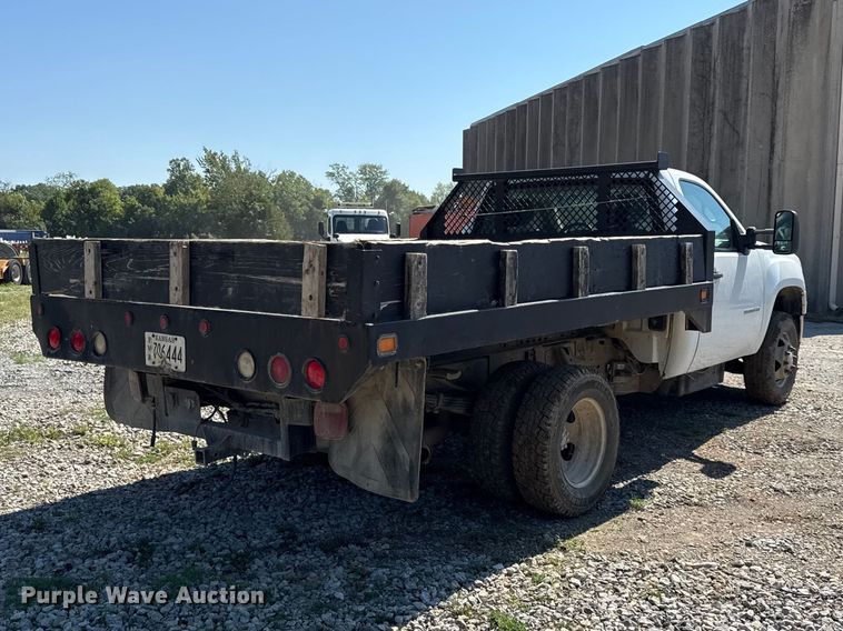 image for item EV6194 2014 GMC Sierra 3500HD dump flatbed pickup truck