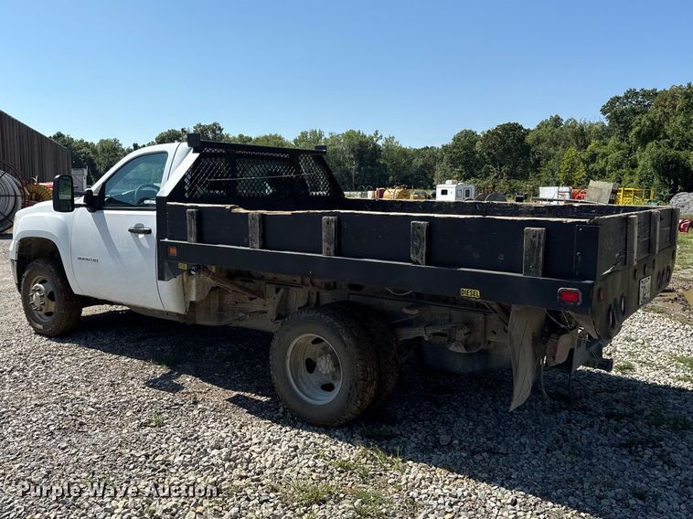 image for item EV6194 2014 GMC Sierra 3500HD dump flatbed pickup truck