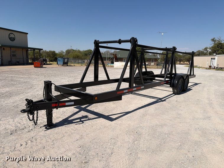 Shop built reel trailer