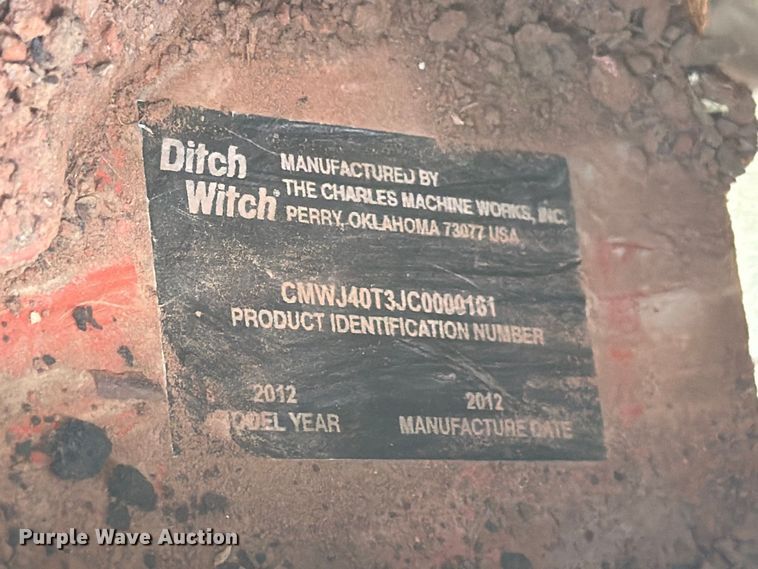 image for item EW8817 2012 Ditch Witch JT4020 Mach1 directional boring unit