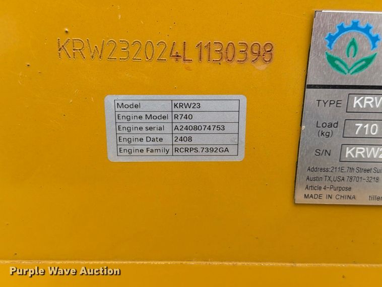 image for item EW8874 2024 AGT KRW23 compact wheel loader  