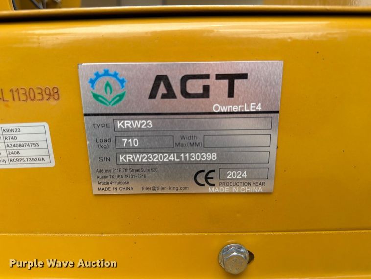 image for item EW8874 2024 AGT KRW23 compact wheel loader  