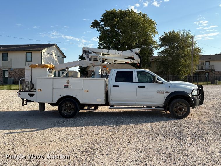 image for item EX0032 2014 RAM 5500 Crew Cab bucket truck