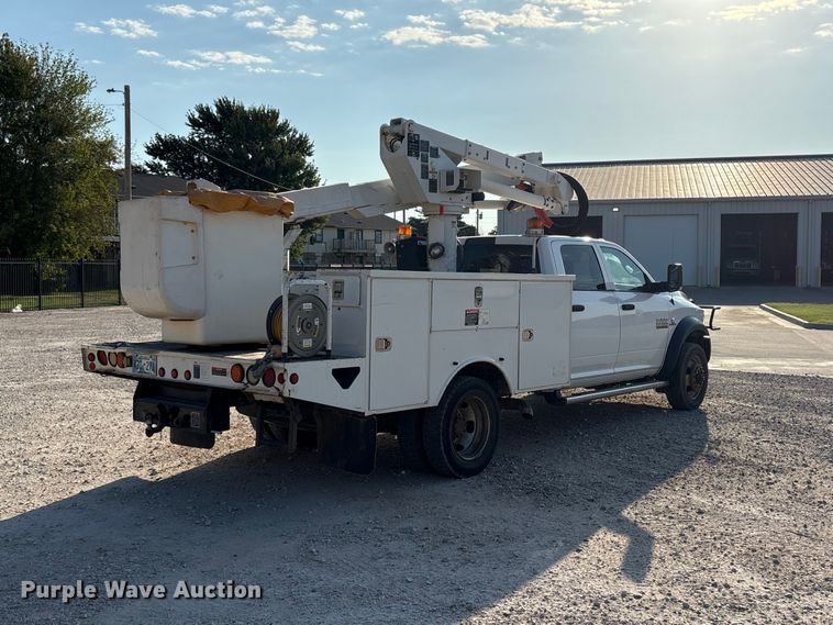 image for item EX0032 2014 RAM 5500 Crew Cab bucket truck