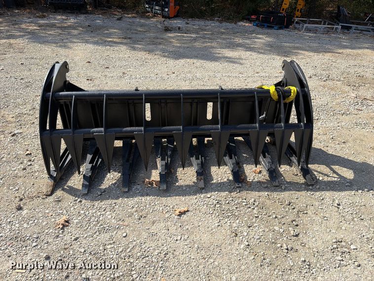 image for item EX2707 Skid steer root grapple rake