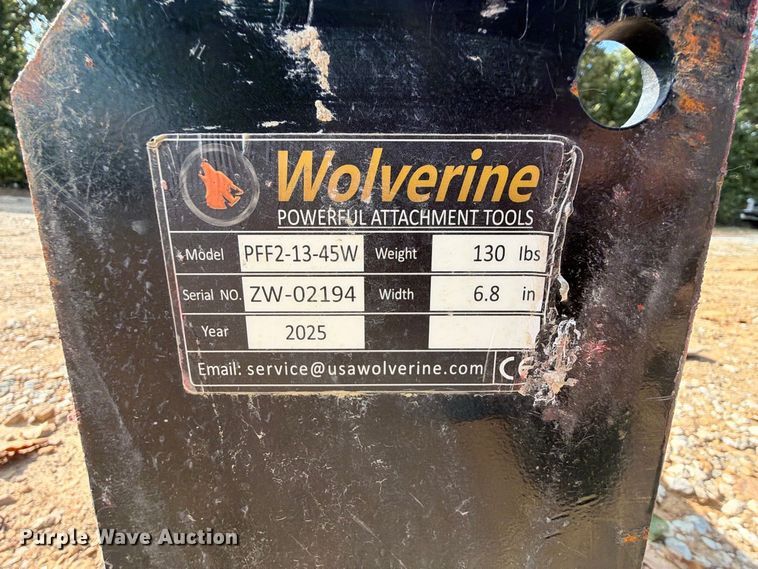 image for item EX2712 2025 Wolverine PFF2-13-45W skid steer forks