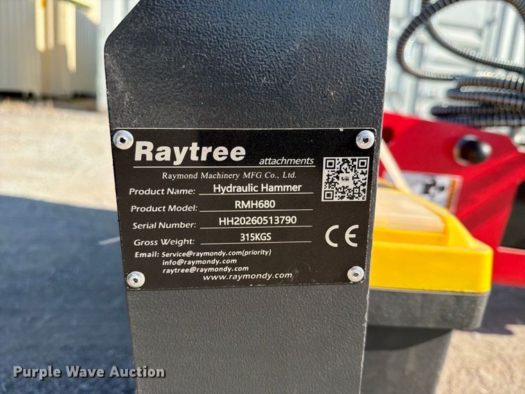 image for item EX4165 Raytree RMH680 skid steer breaker