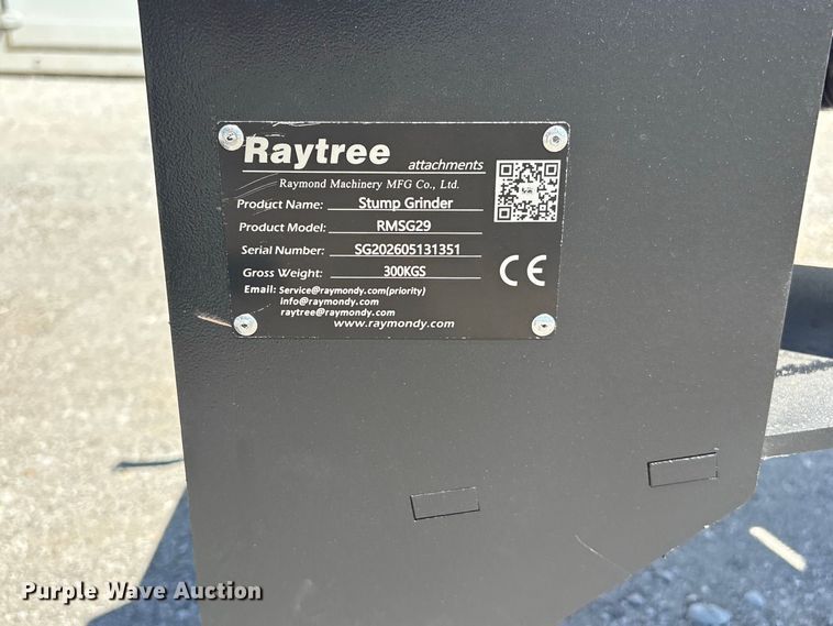 image for item EX4216 Raytree RMSG29 skid steer stump grinder