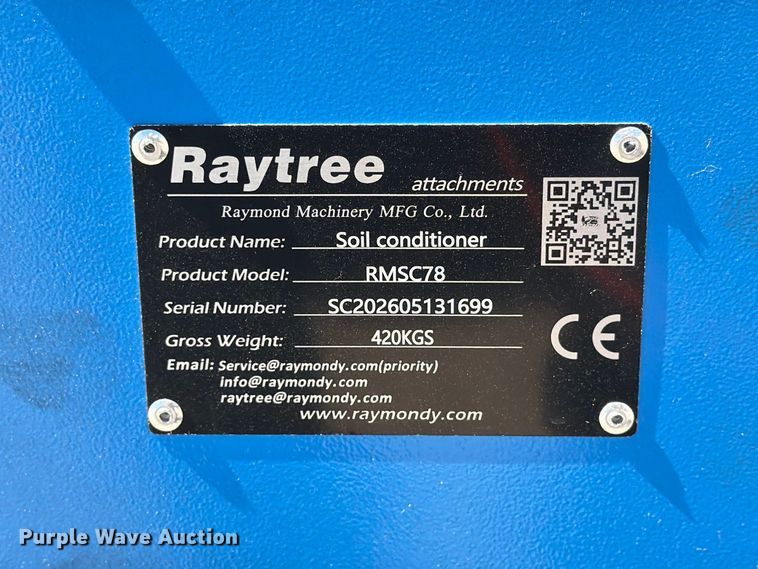 image for item EX4219 Raytree skid steer soil conditioner