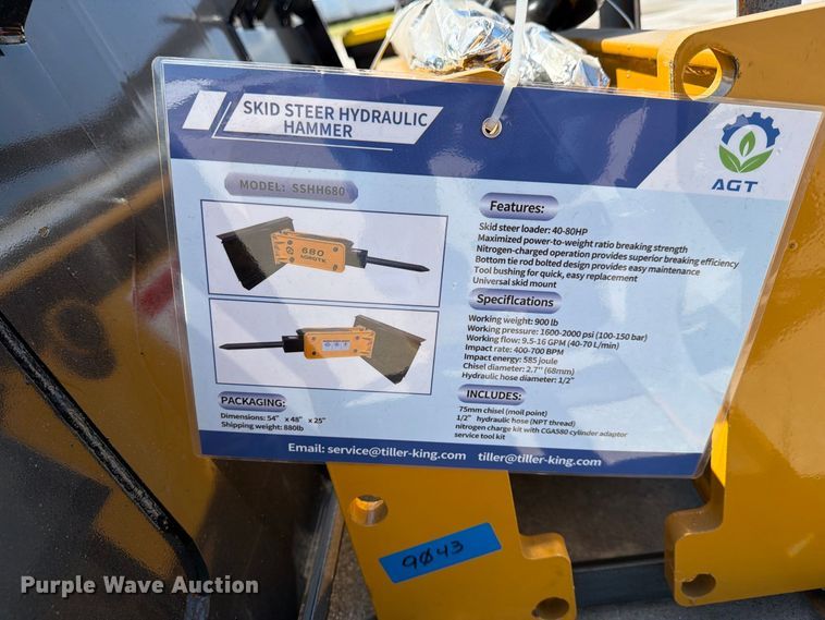 image for item EX4244 AgroTK 680 skid steer breaker