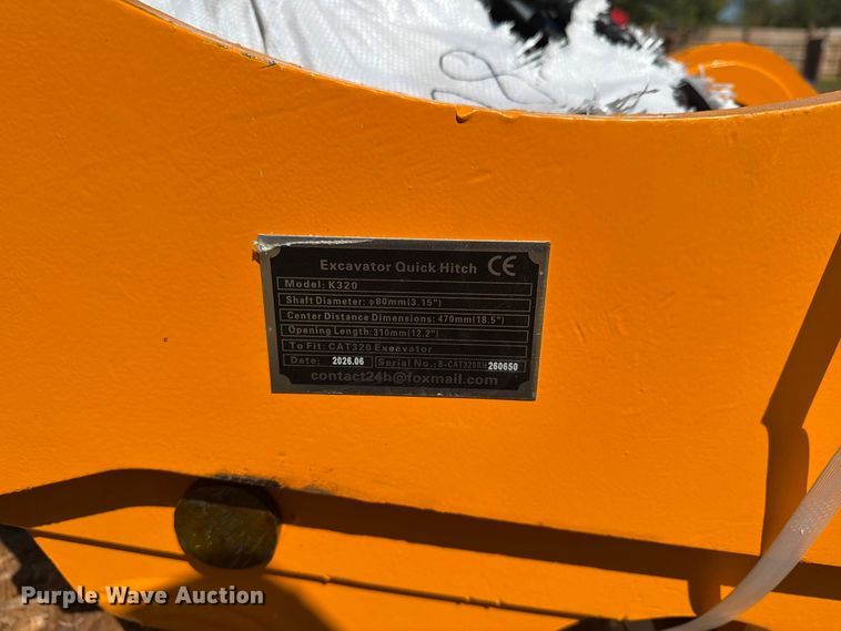 image for item EX4281 2026 GIYI K320 excavator quick attach