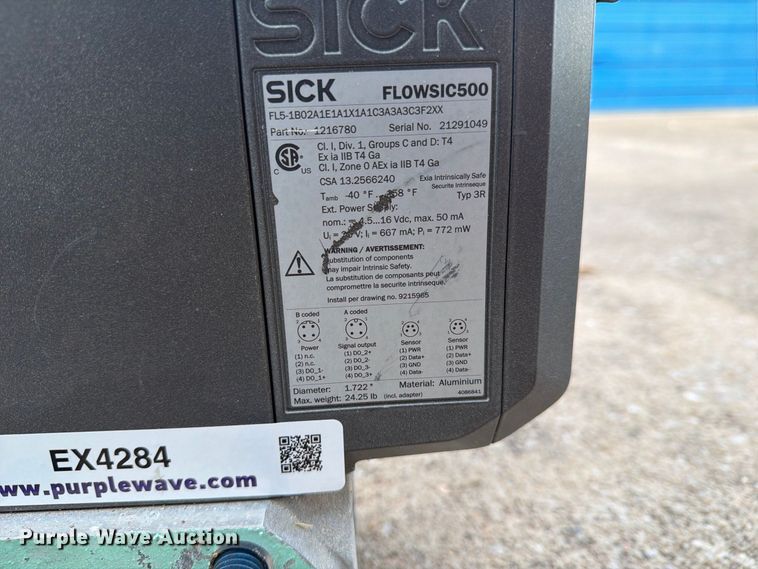 image for item EX4284 2021 Sick FLOWSIC500 ultrasonic gas flow meter
