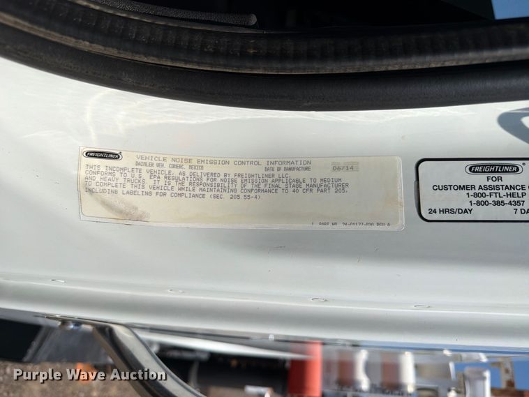 image for item FB5092 2015 Freightliner 114SD crane truck