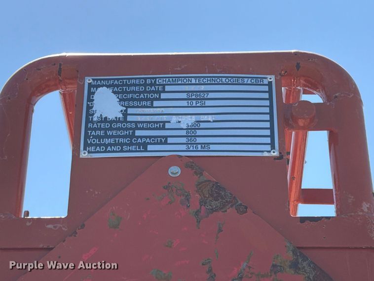 image for item FB5122 Oil acidizer tank bed