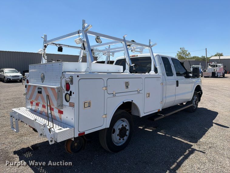 image for item FB5123 2011 Ford F-350 Super Duty Ext. Cab utility bed pickup truck