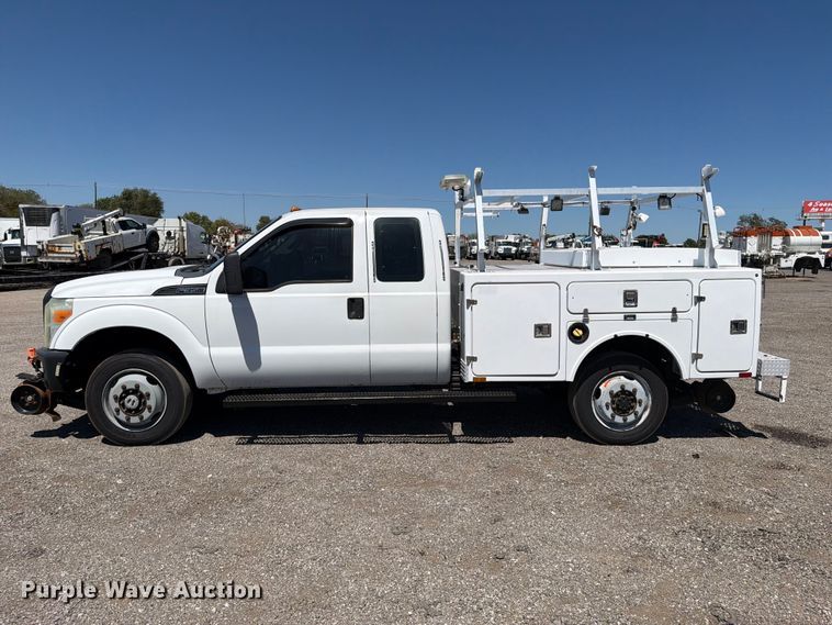 image for item FB5123 2011 Ford F-350 Super Duty Ext. Cab utility bed pickup truck