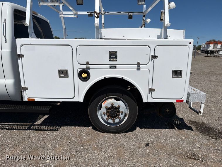 image for item FB5123 2011 Ford F-350 Super Duty Ext. Cab utility bed pickup truck