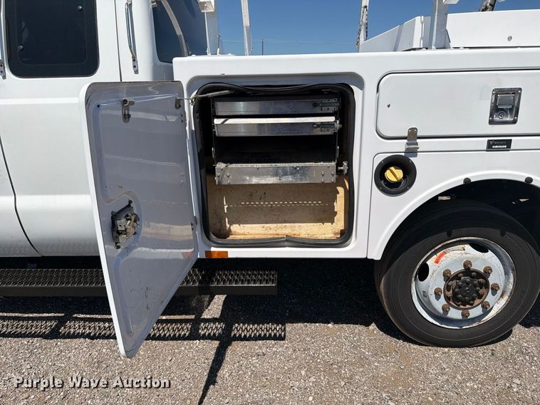 image for item FB5123 2011 Ford F-350 Super Duty Ext. Cab utility bed pickup truck