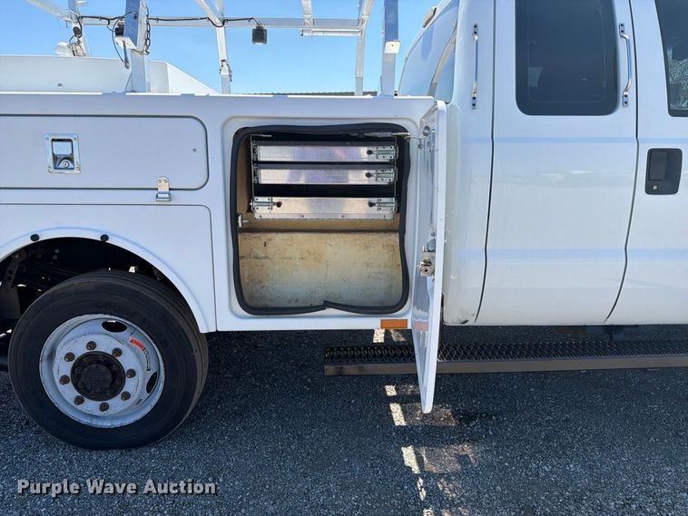 image for item FB5123 2011 Ford F-350 Super Duty Ext. Cab utility bed pickup truck