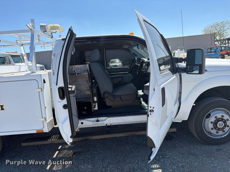 image for item FB5123 2011 Ford F-350 Super Duty Ext. Cab utility bed pickup truck