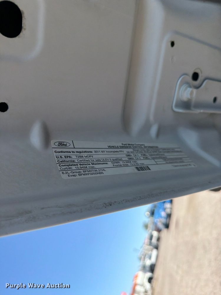 image for item FB5123 2011 Ford F-350 Super Duty Ext. Cab utility bed pickup truck