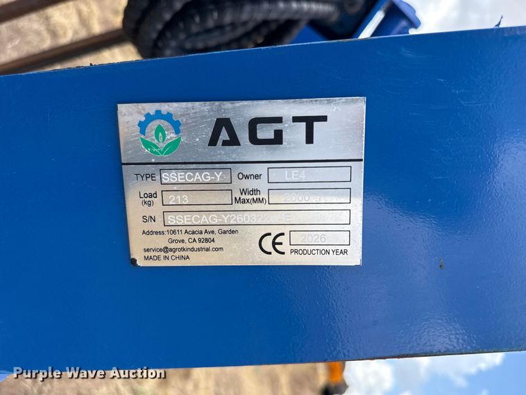image for item FB6913 2026 AGT SSECAG-Y skid steer auger