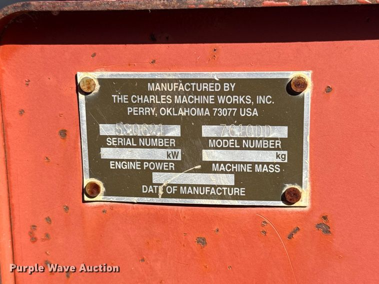 image for item FC4340 1999 Ditch Witch 7610DD trencher